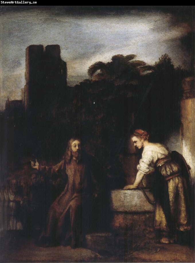 REMBRANDT Harmenszoon van Rijn Christ and the Woman of Samaria